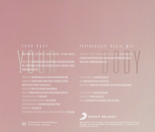 Christina Aguilera – Your Body CD (būklė - naudota)