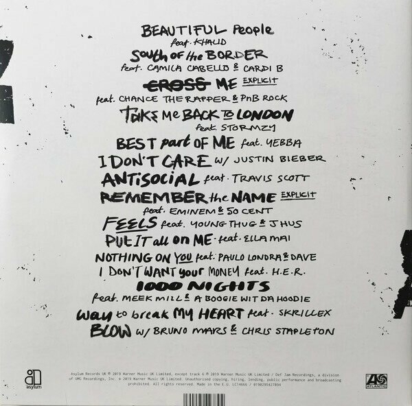 Ed Sheeran – No.6 Collaborations Project 2LP