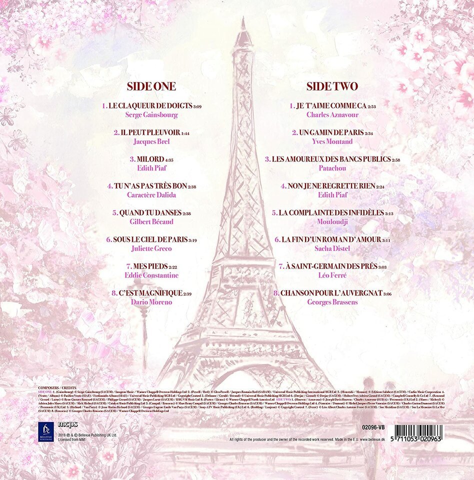Various – L'amour A Paris (16 Chansons D'amour) 1LP