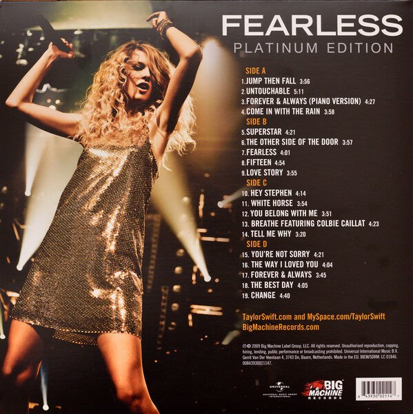 Vinilinė plokštelė - Taylor Swift – Fearless (Platinum Edition) 2LP
