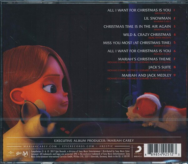 Various ‎– Mariah Carey's All I Want for Christmas Is You (Original Motion Picture Soundtrack) CD