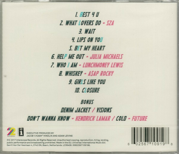 Maroon 5 – Red Pill Blues CD
